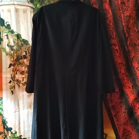 EUC: Handmade XL Black Costume Victorian Steam Punk Overcoat and Capelet - Picture 4 of 9
